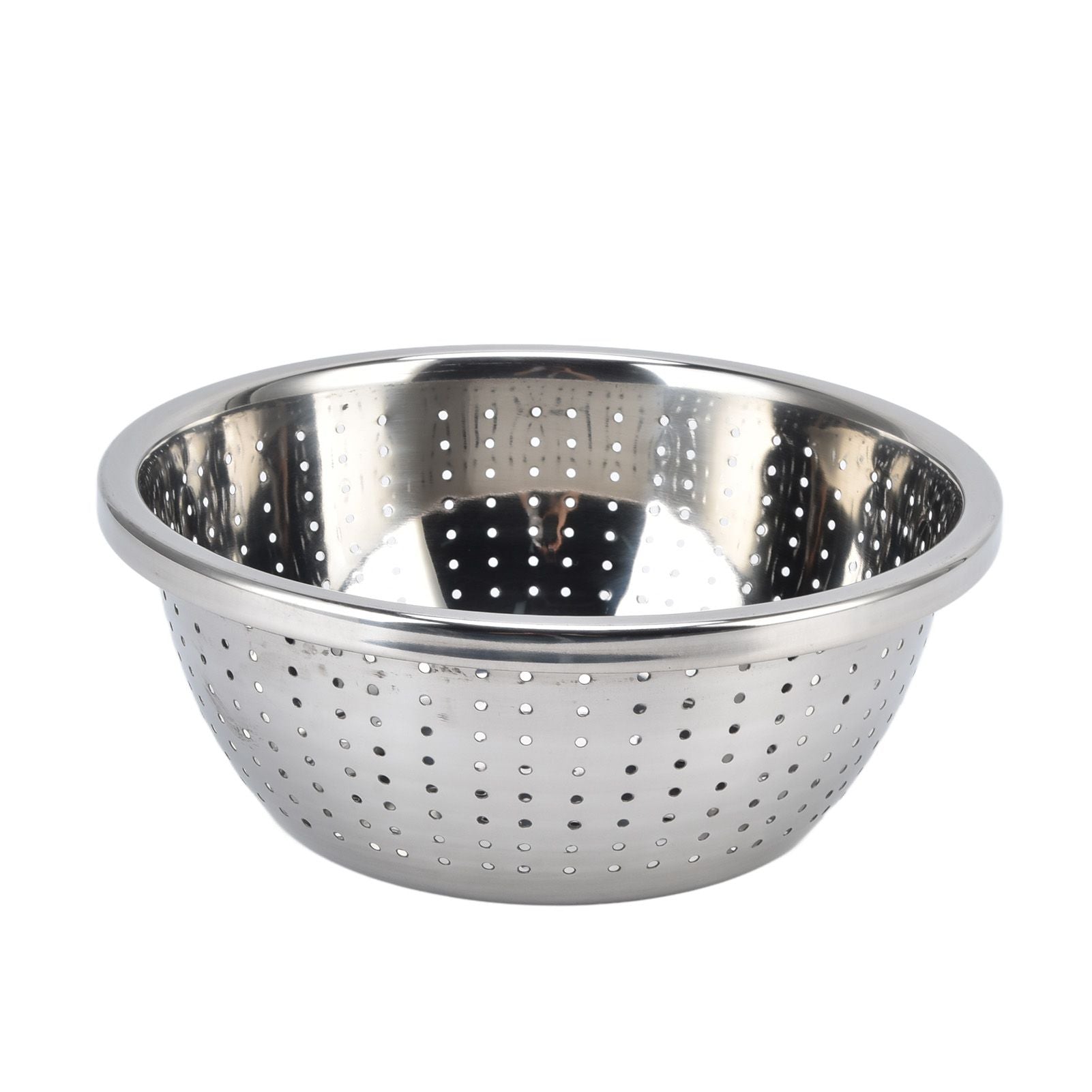 Vegetable Washing Basket Rustproof Multifunction Stainless Steel Colander for Kitchen Household Silver24cm V1294-YM0523-3118220035714
