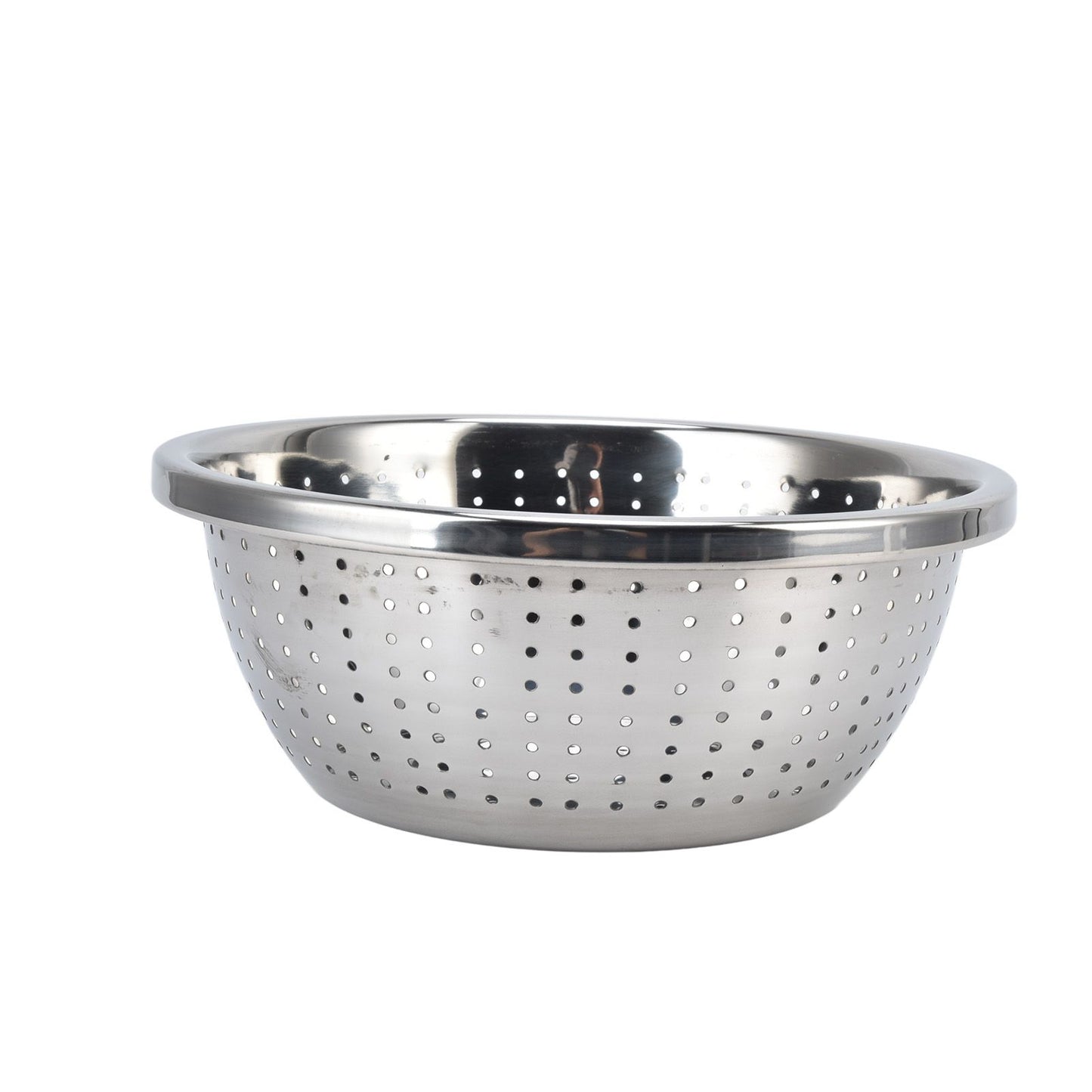 Vegetable Washing Basket Rustproof Multifunction Stainless Steel Colander for Kitchen Household Silver24cm V1294-YM0523-3118220035714