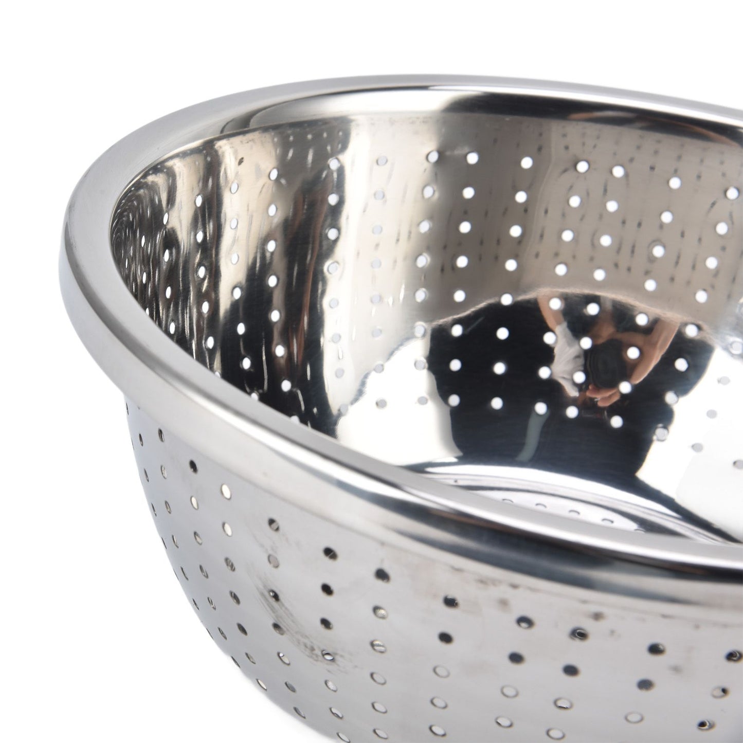 Vegetable Washing Basket Rustproof Multifunction Stainless Steel Colander for Kitchen Household Silver24cm V1294-YM0523-3118220035714