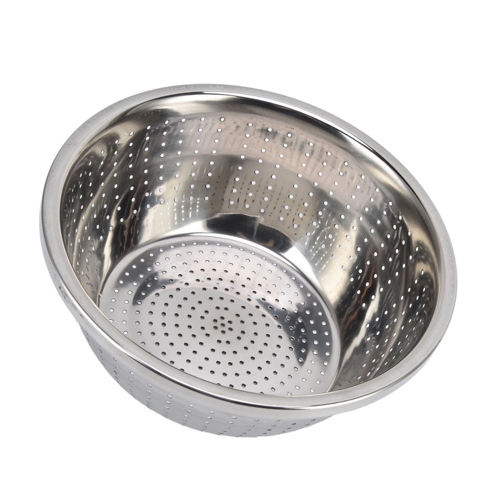 Vegetable Washing Basket Rustproof Multifunction Stainless Steel Colander for Kitchen Household Silver26cm V1294-YM0523-3118220035715