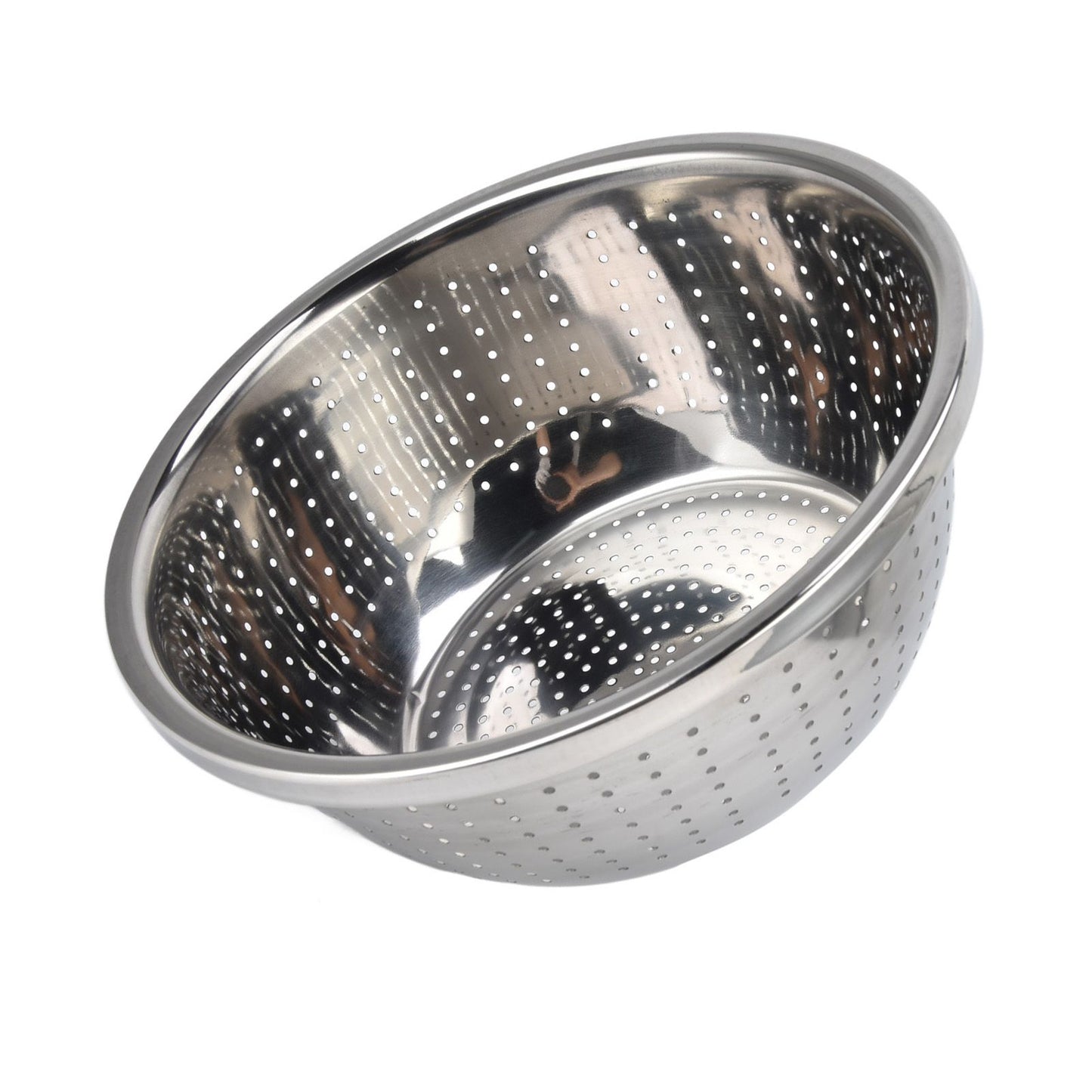 Vegetable Washing Basket Rustproof Multifunction Stainless Steel Colander for Kitchen Household Silver26cm V1294-YM0523-3118220035715