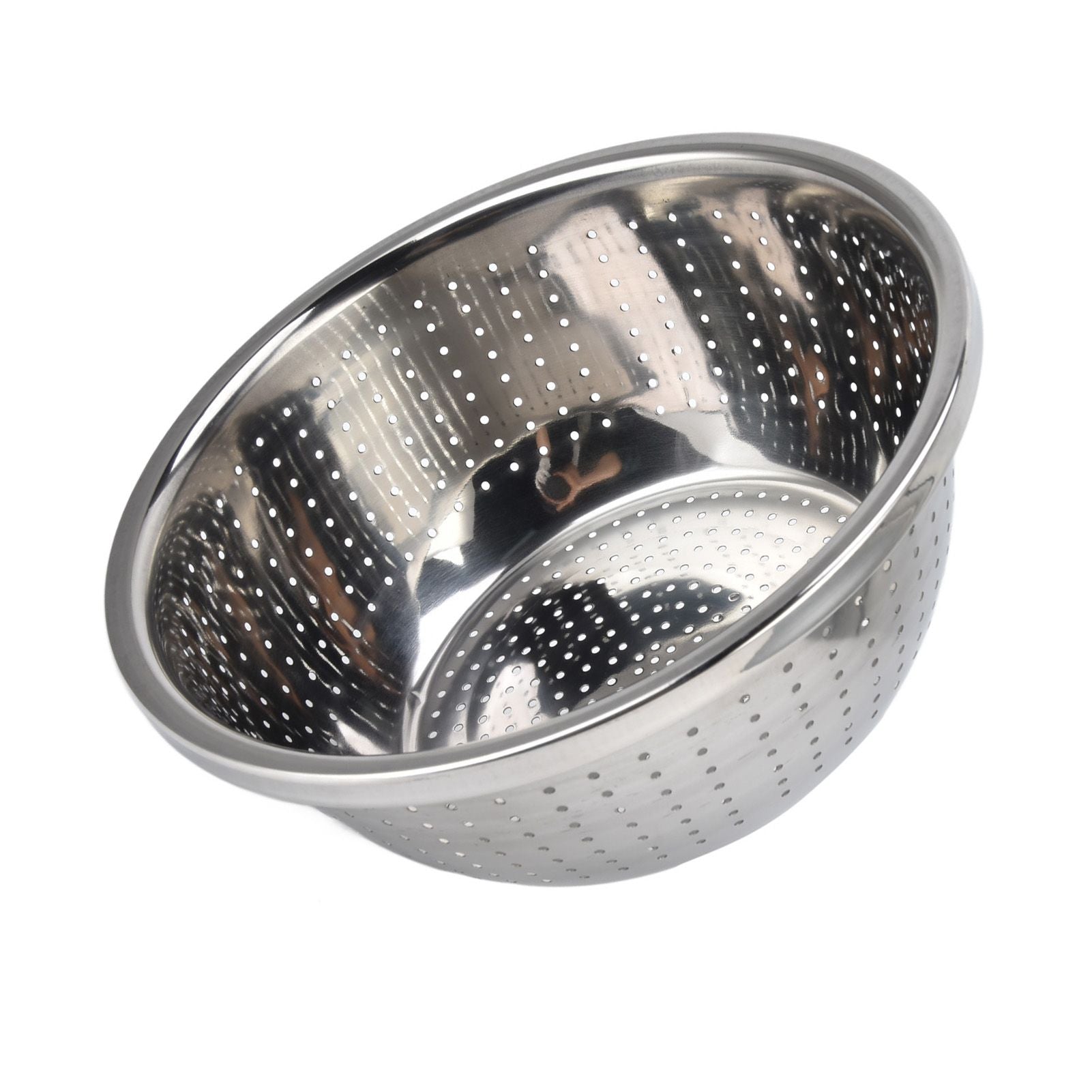 Vegetable Washing Basket Rustproof Multifunction Stainless Steel Colander for Kitchen Household Silver26cm V1294-YM0523-3118220035715