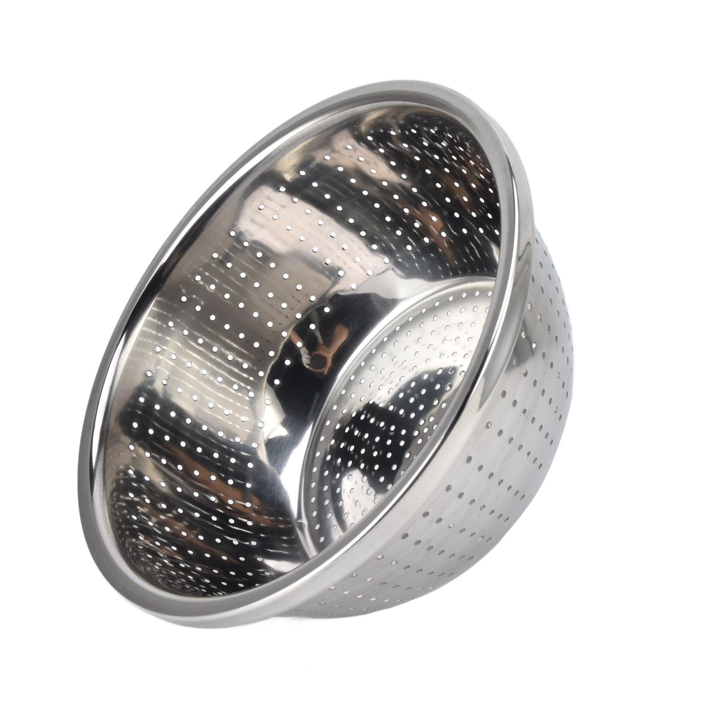 Vegetable Washing Basket Rustproof Multifunction Stainless Steel Colander for Kitchen Household Silver26cm V1294-YM0523-3118220035715
