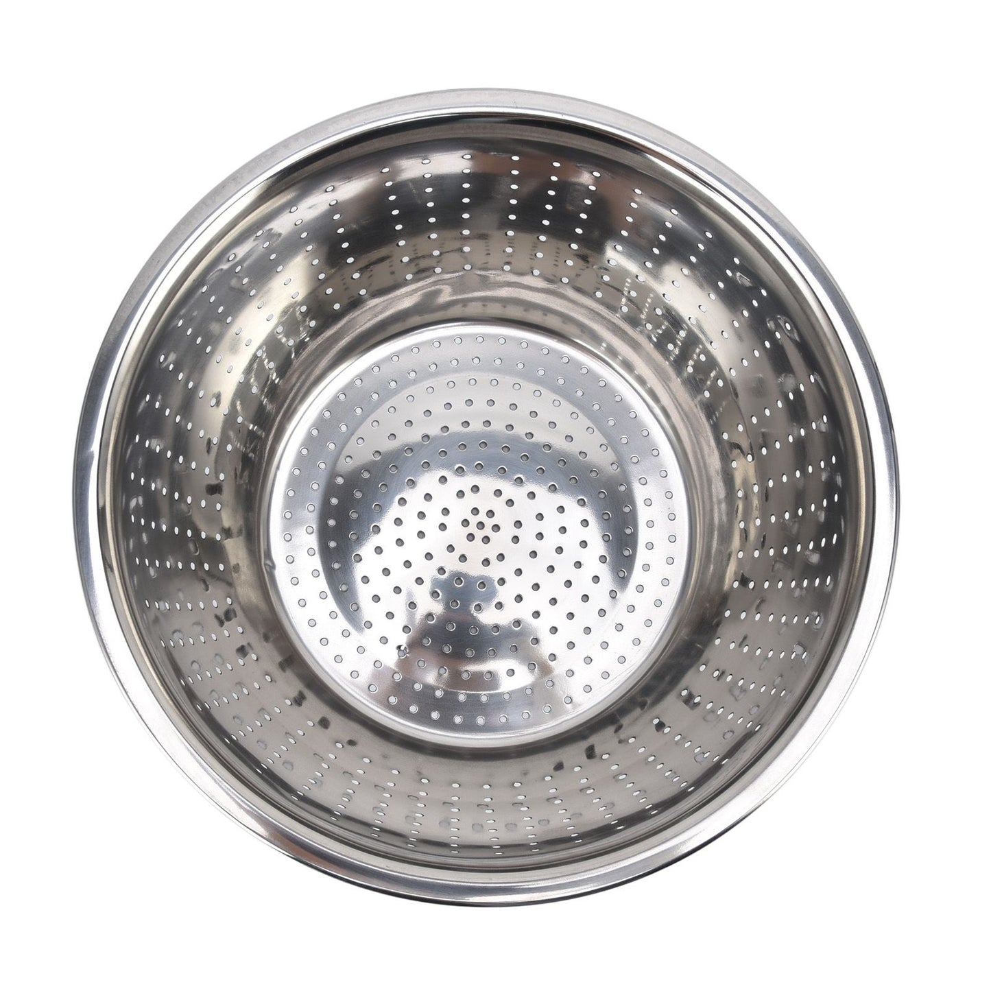 Vegetable Washing Basket Rustproof Multifunction Stainless Steel Colander for Kitchen Household Silver26cm V1294-YM0523-3118220035715