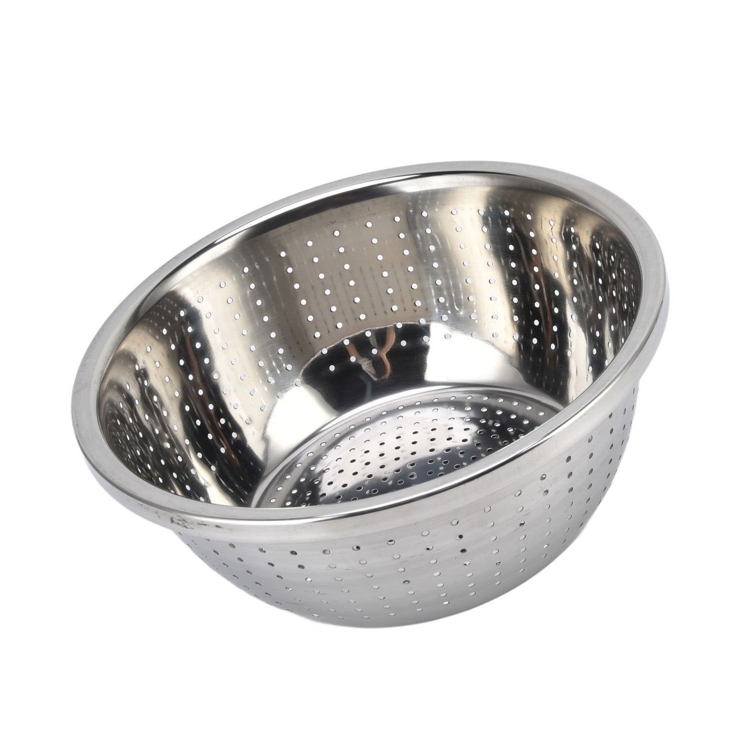 Vegetable Washing Basket Rustproof Multifunction Stainless Steel Colander for Kitchen Household Silver26cm V1294-YM0523-3118220035715