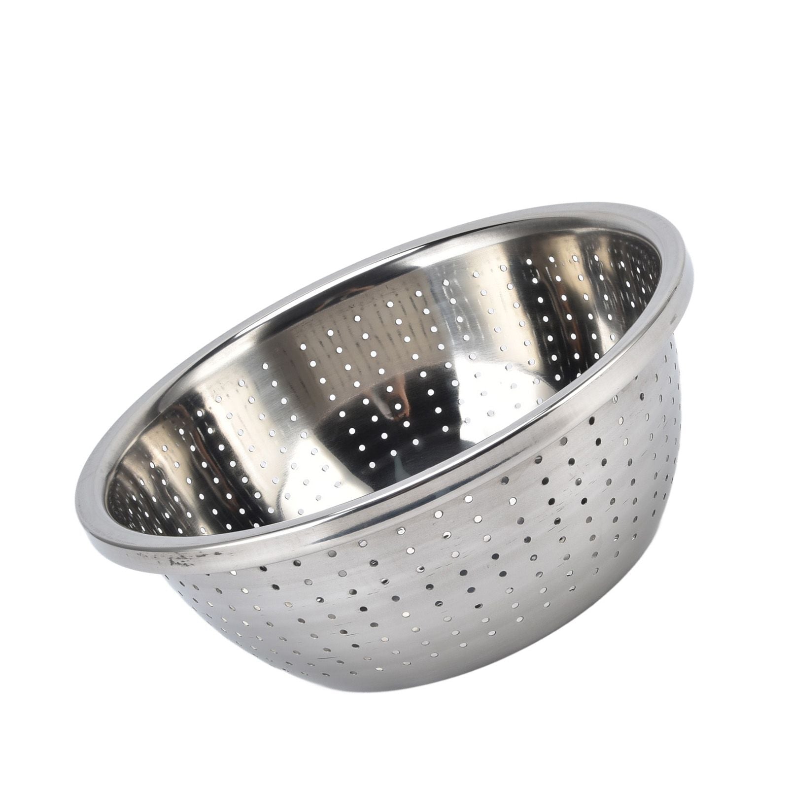 Vegetable Washing Basket Rustproof Multifunction Stainless Steel Colander for Kitchen Household Silver26cm V1294-YM0523-3118220035715