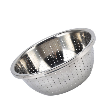 Vegetable Washing Basket Rustproof Multifunction Stainless Steel Colander for Kitchen Household Silver26cm V1294-YM0523-3118220035715