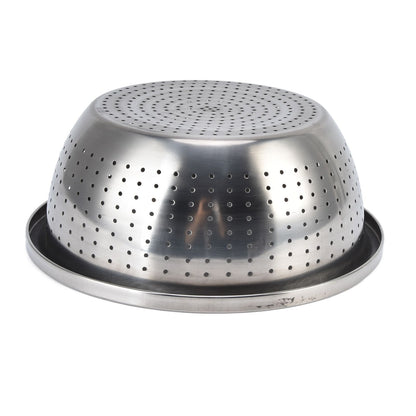 Vegetable Washing Basket Rustproof Multifunction Stainless Steel Colander for Kitchen Household Silver26cm V1294-YM0523-3118220035715