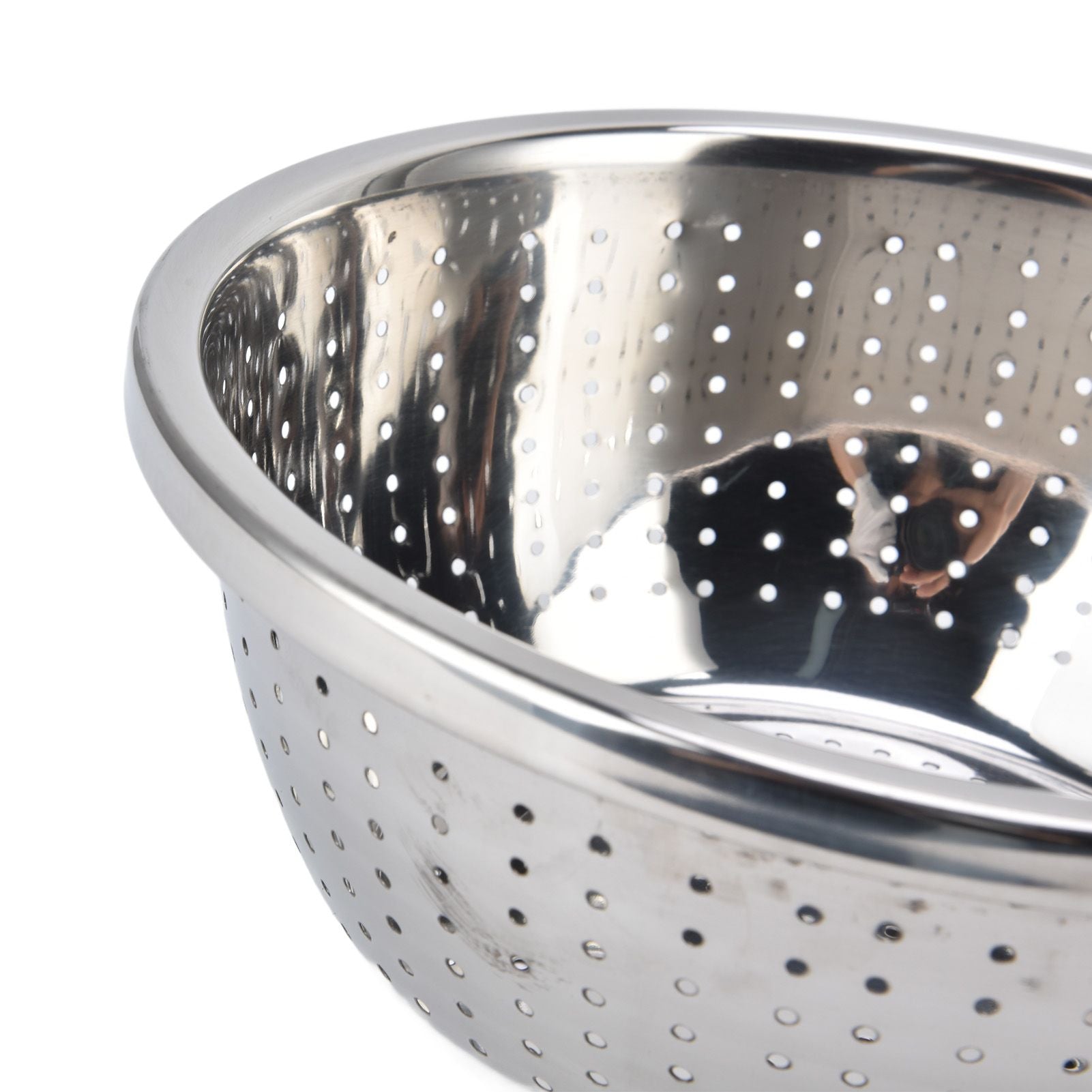 Vegetable Washing Basket Rustproof Multifunction Stainless Steel Colander for Kitchen Household Silver26cm V1294-YM0523-3118220035715