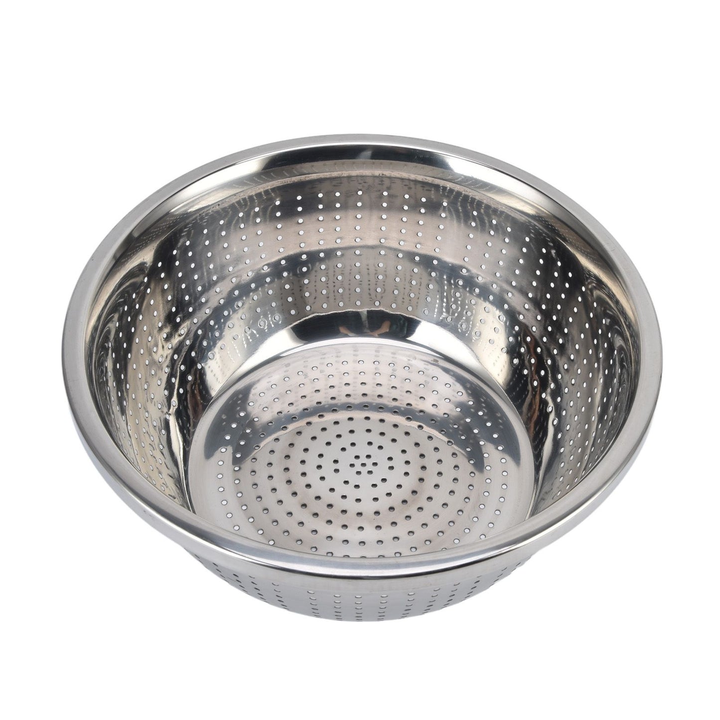 Vegetable Washing Basket Rustproof Multifunction Stainless Steel Colander for Kitchen Household Silver28cm V1294-YM0523-3118220035716