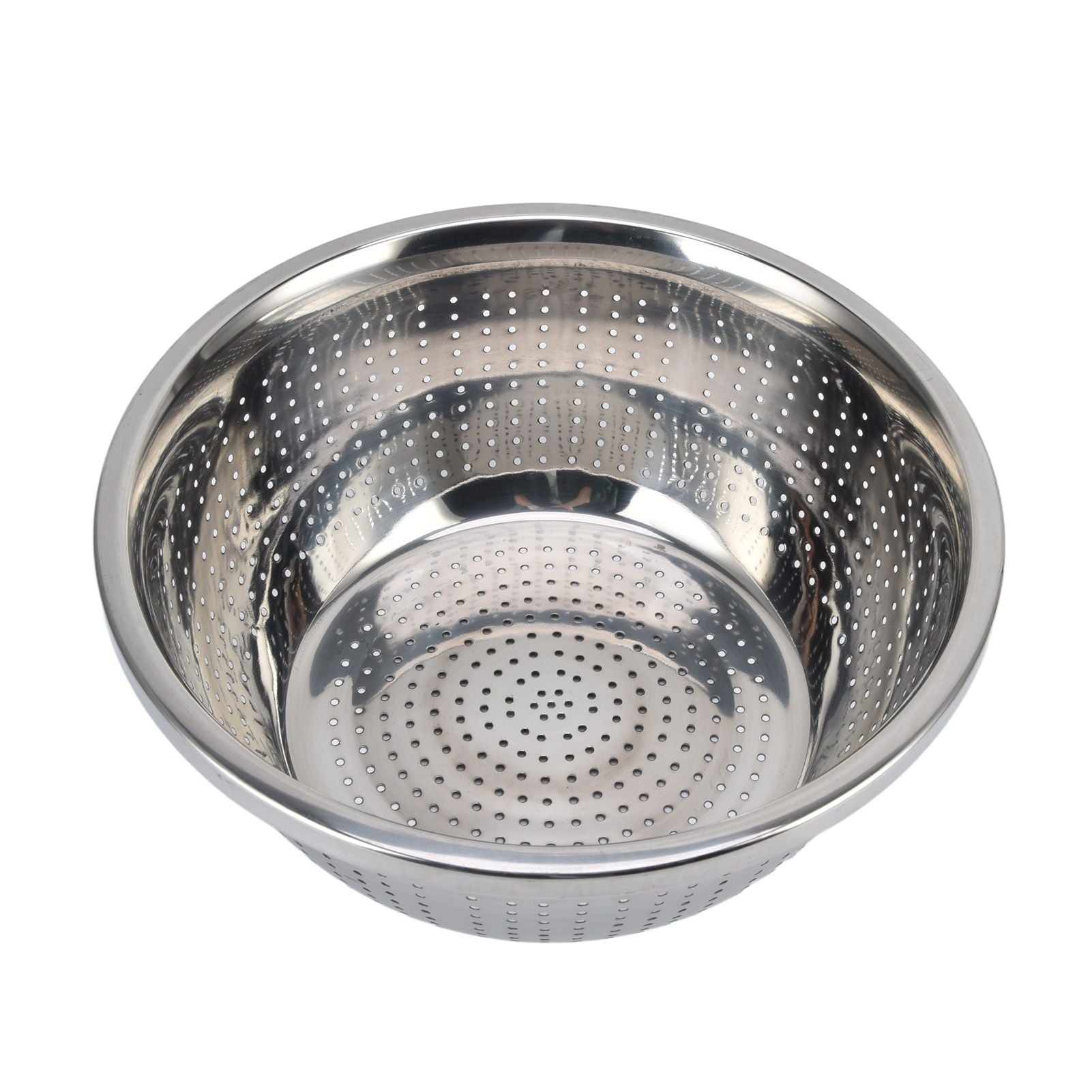 Vegetable Washing Basket Rustproof Multifunction Stainless Steel Colander for Kitchen Household Silver28cm V1294-YM0523-3118220035716