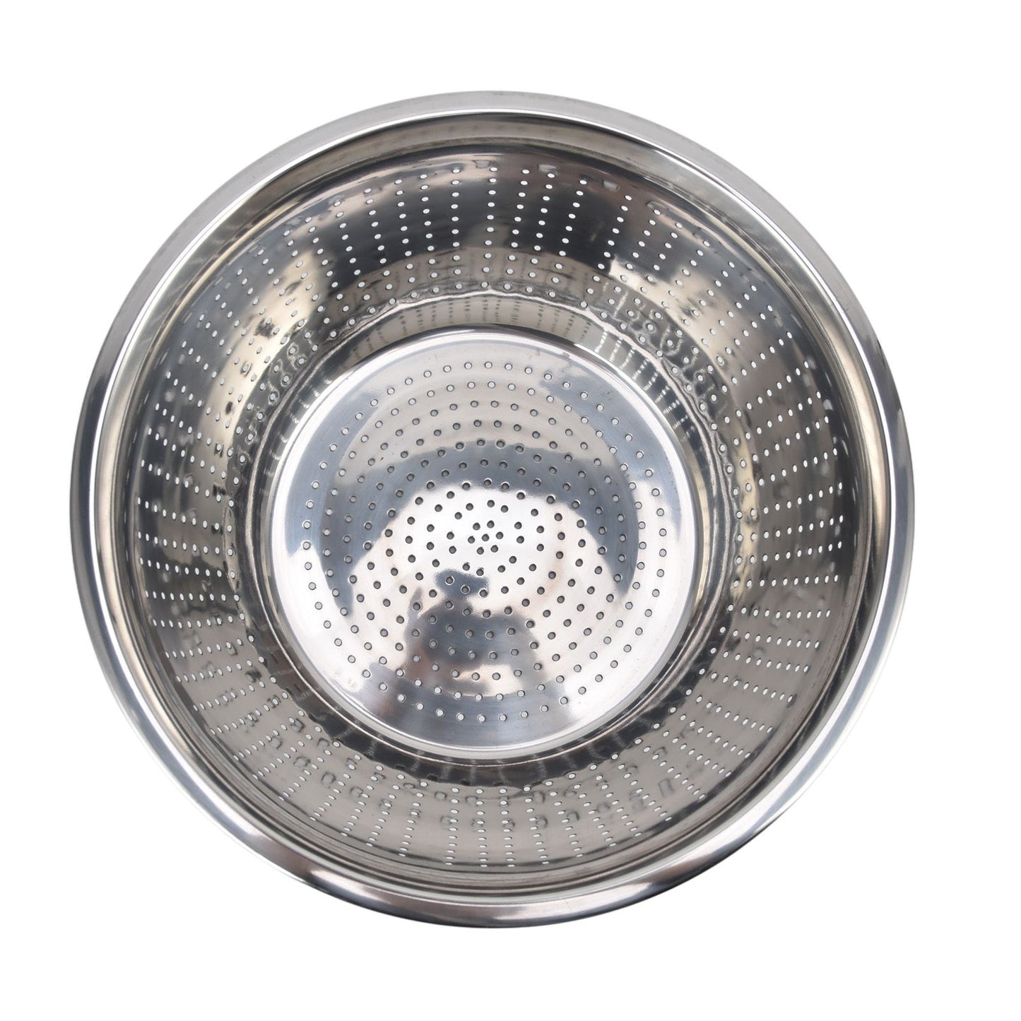 Vegetable Washing Basket Rustproof Multifunction Stainless Steel Colander for Kitchen Household Silver28cm V1294-YM0523-3118220035716