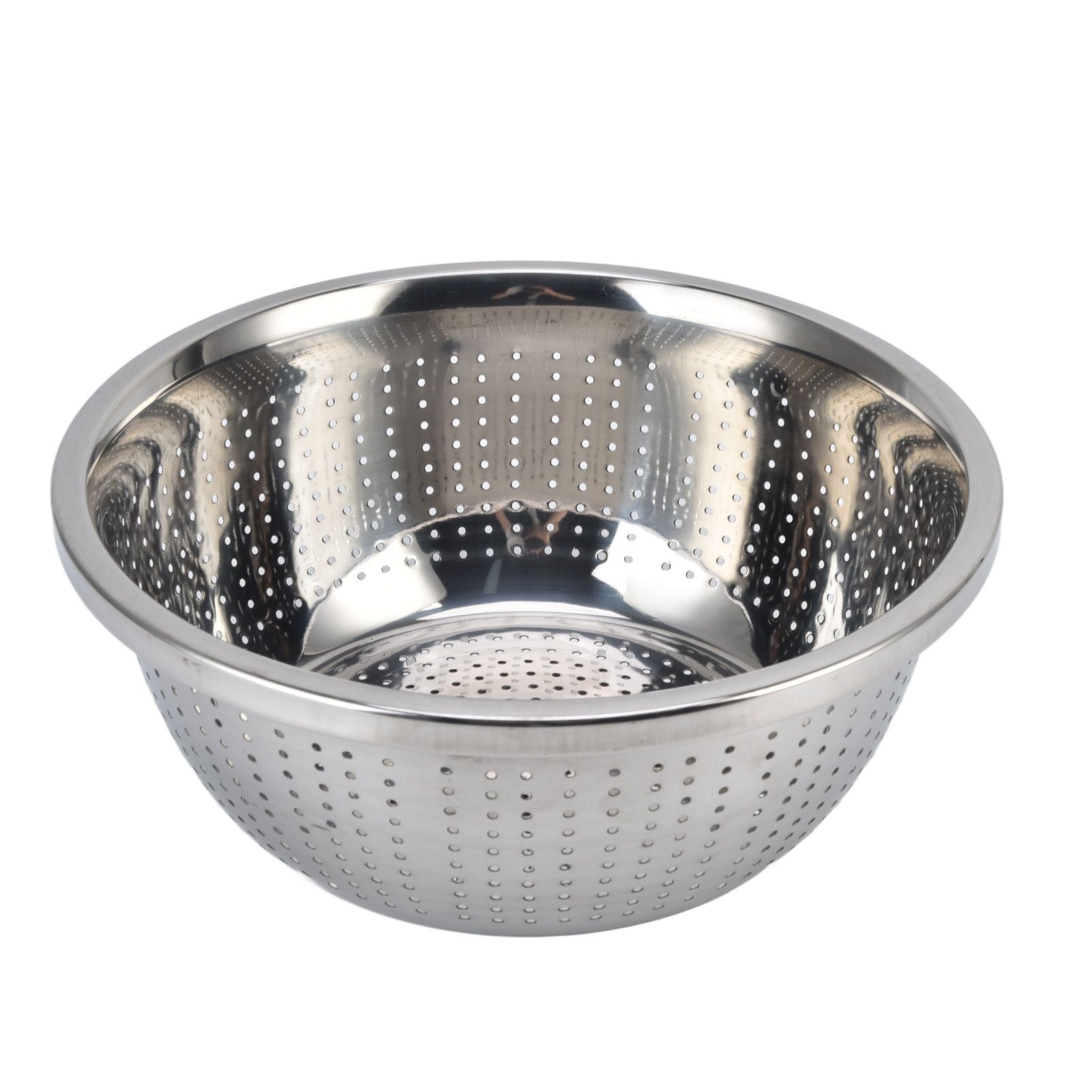 Vegetable Washing Basket Rustproof Multifunction Stainless Steel Colander for Kitchen Household Silver28cm V1294-YM0523-3118220035716