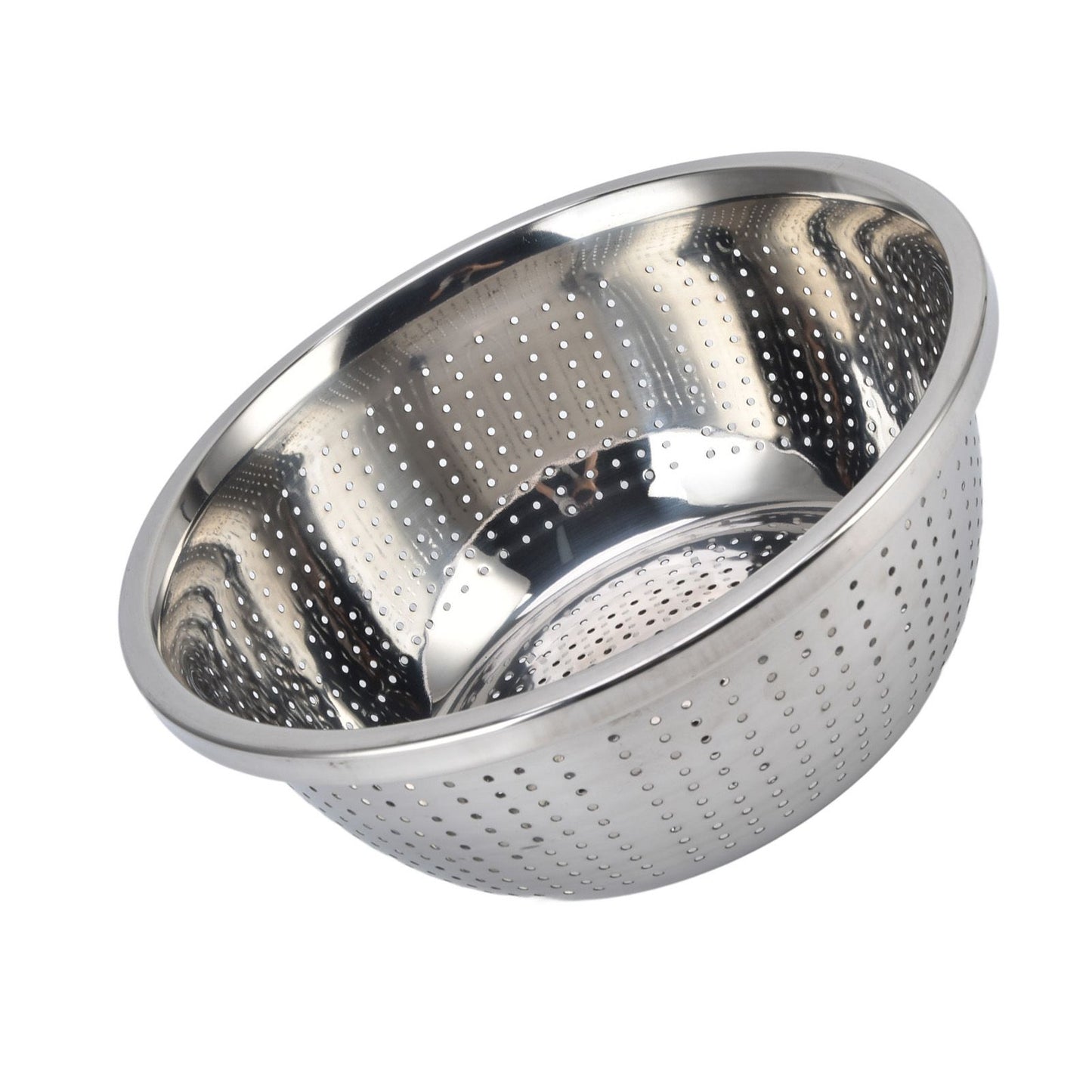 Vegetable Washing Basket Rustproof Multifunction Stainless Steel Colander for Kitchen Household Silver28cm V1294-YM0523-3118220035716