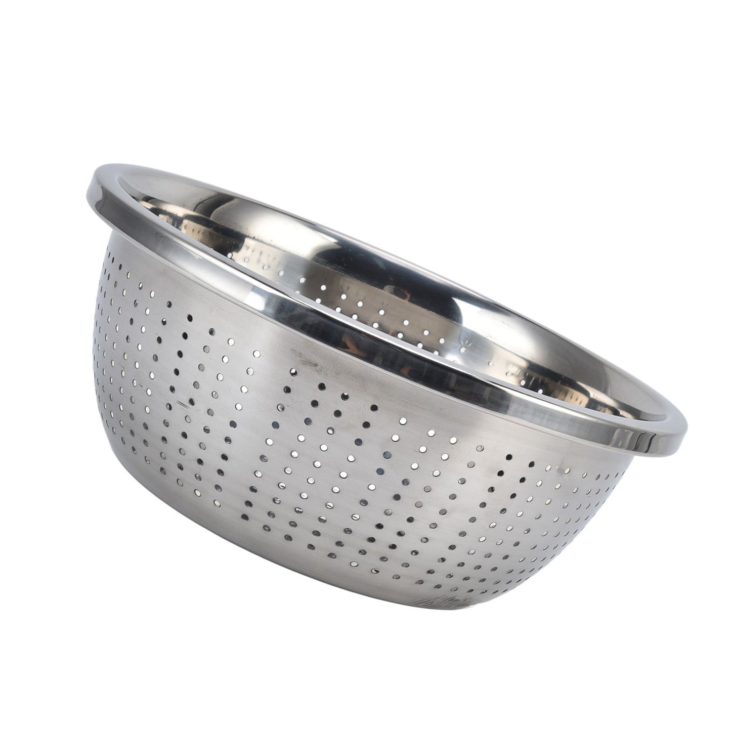 Vegetable Washing Basket Rustproof Multifunction Stainless Steel Colander for Kitchen Household Silver28cm V1294-YM0523-3118220035716