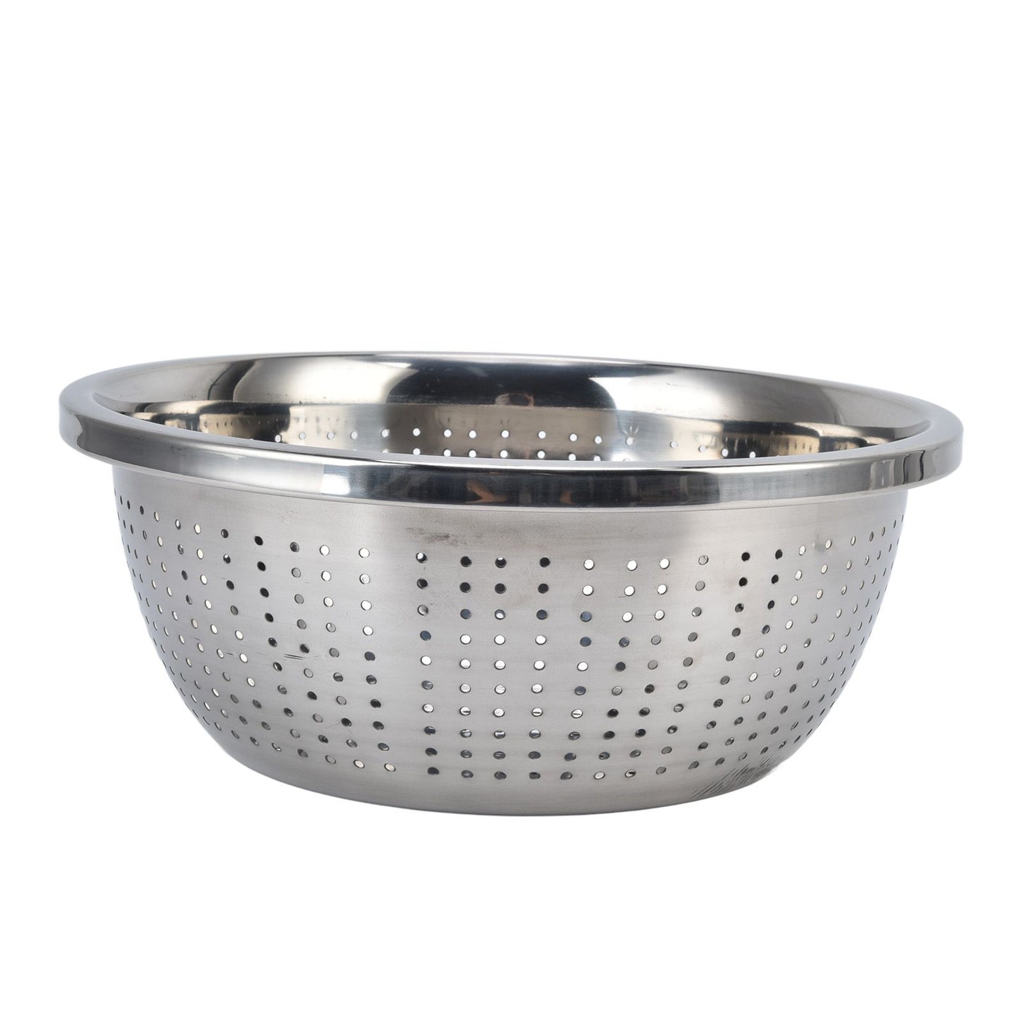 Vegetable Washing Basket Rustproof Multifunction Stainless Steel Colander for Kitchen Household Silver28cm V1294-YM0523-3118220035716