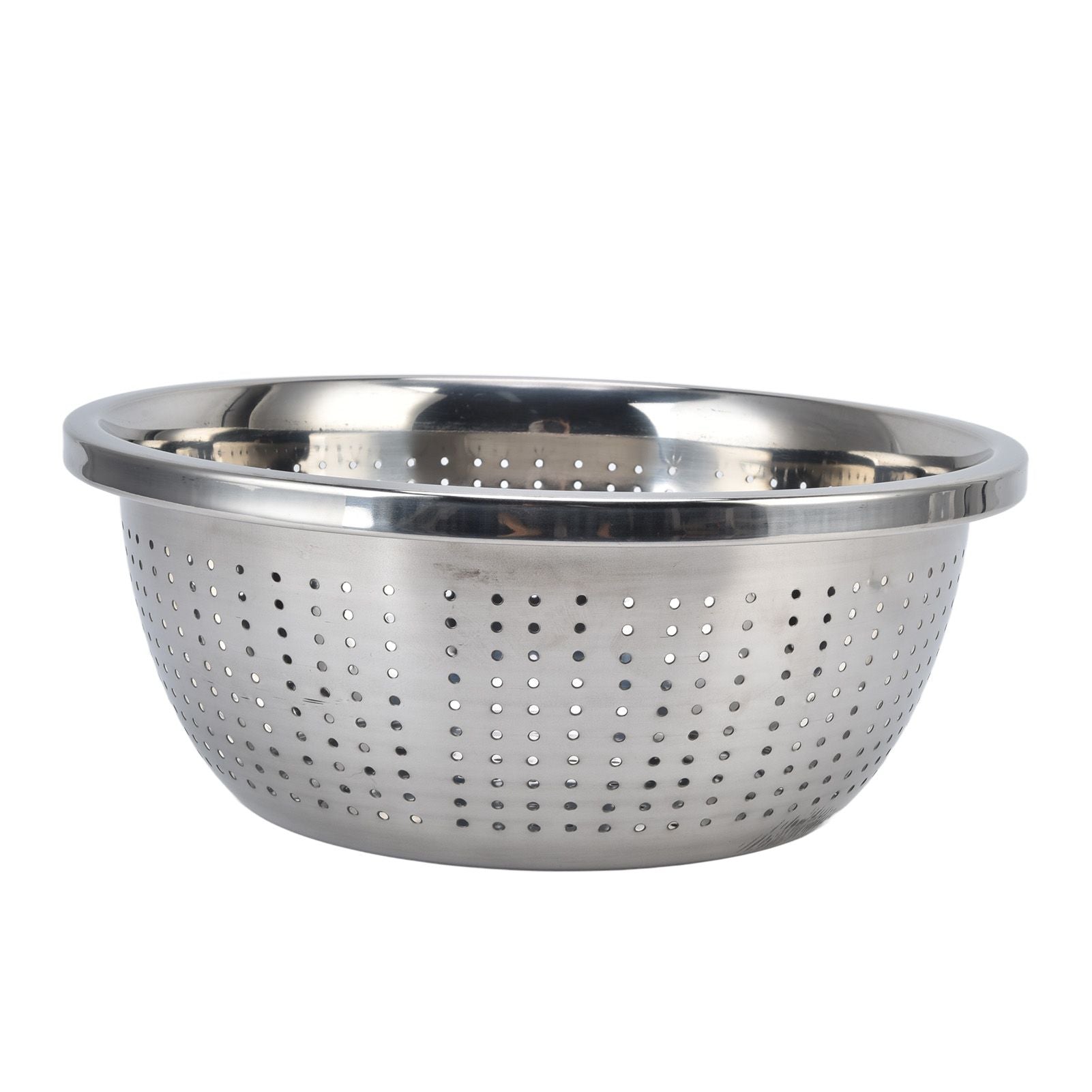 Vegetable Washing Basket Rustproof Multifunction Stainless Steel Colander for Kitchen Household Silver28cm V1294-YM0523-3118220035716