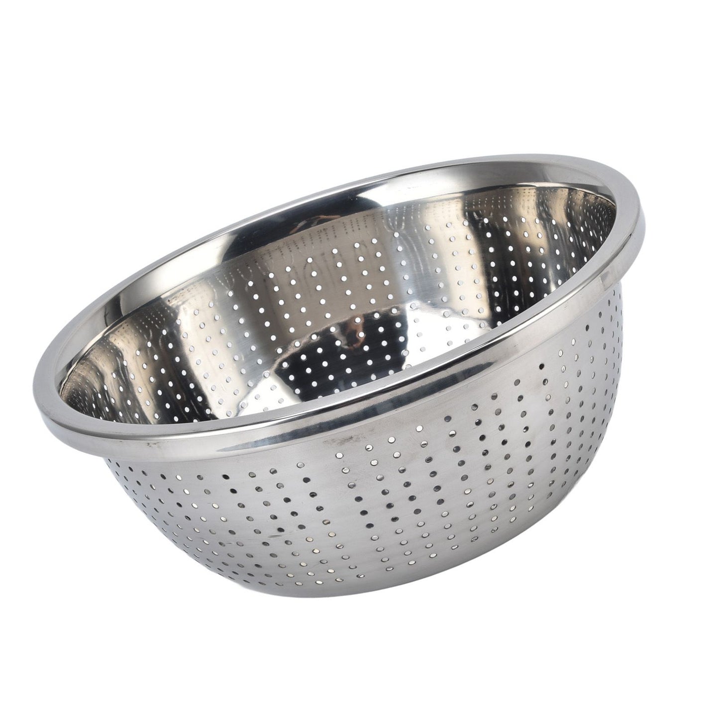 Vegetable Washing Basket Rustproof Multifunction Stainless Steel Colander for Kitchen Household Silver28cm V1294-YM0523-3118220035716
