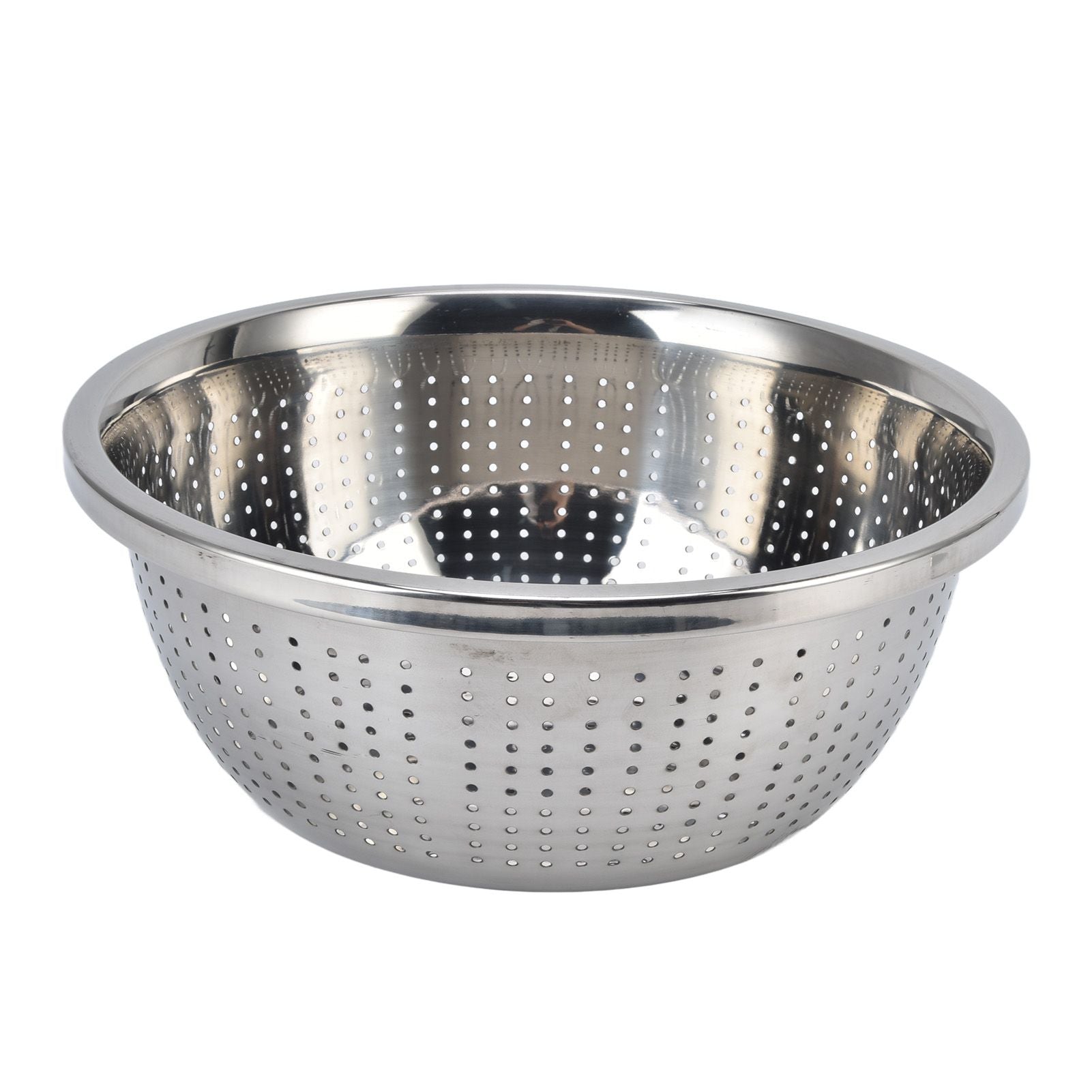 Vegetable Washing Basket Rustproof Multifunction Stainless Steel Colander for Kitchen Household Silver28cm V1294-YM0523-3118220035716