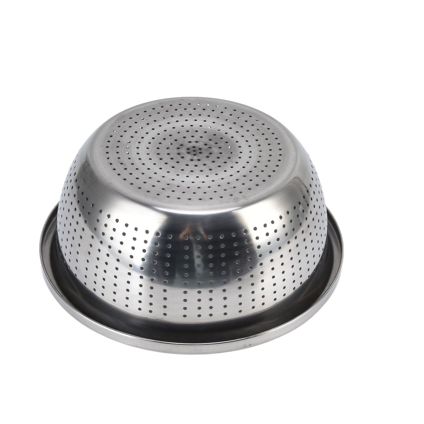 Vegetable Washing Basket Rustproof Multifunction Stainless Steel Colander for Kitchen Household Silver28cm V1294-YM0523-3118220035716
