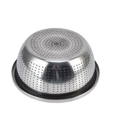 Vegetable Washing Basket Rustproof Multifunction Stainless Steel Colander for Kitchen Household Silver28cm V1294-YM0523-3118220035716