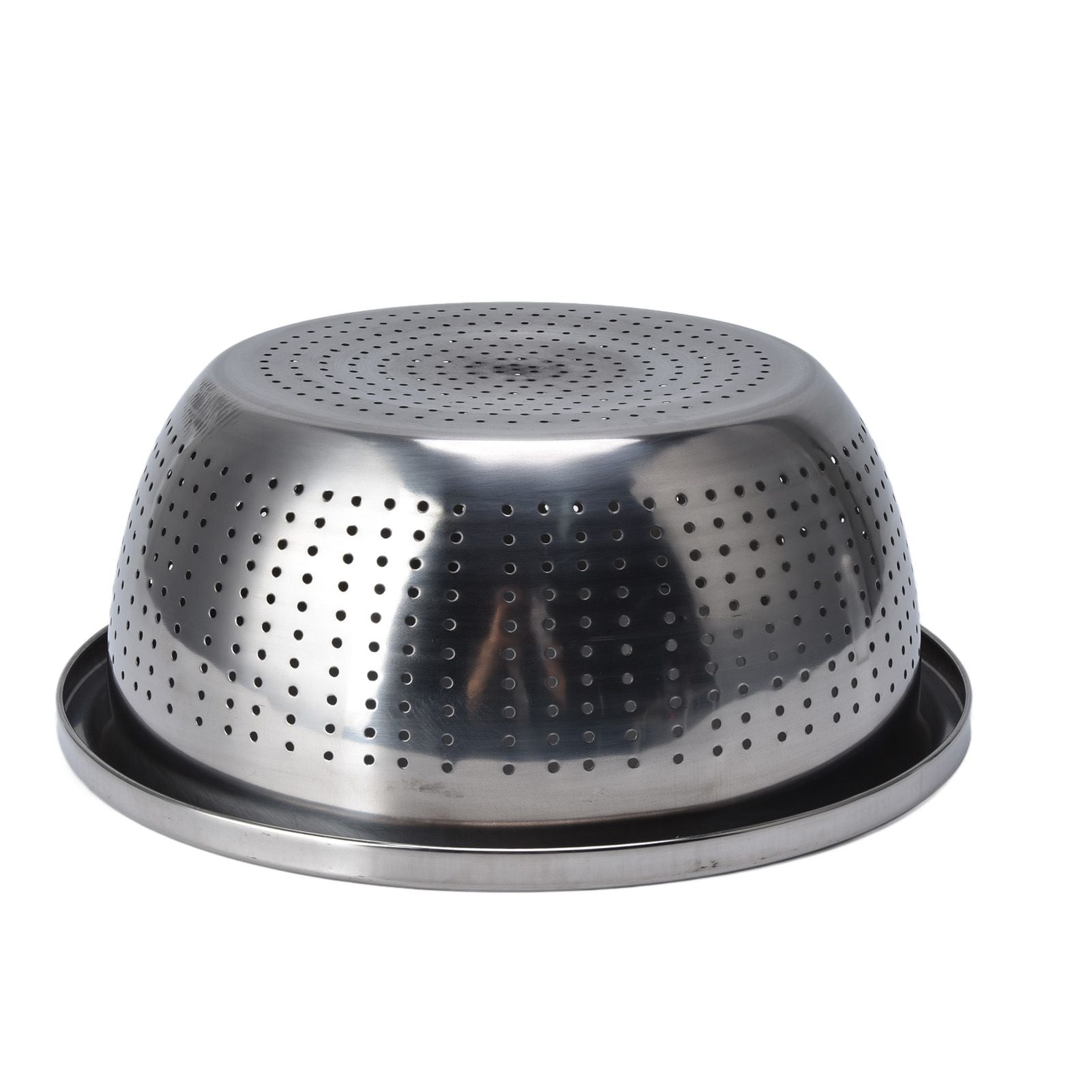 Vegetable Washing Basket Rustproof Multifunction Stainless Steel Colander for Kitchen Household Silver28cm V1294-YM0523-3118220035716