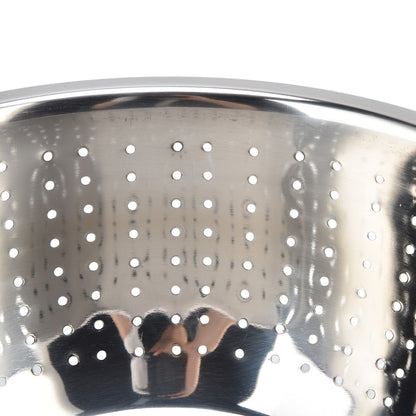 Vegetable Washing Basket Rustproof Multifunction Stainless Steel Colander for Kitchen Household Silver28cm V1294-YM0523-3118220035716