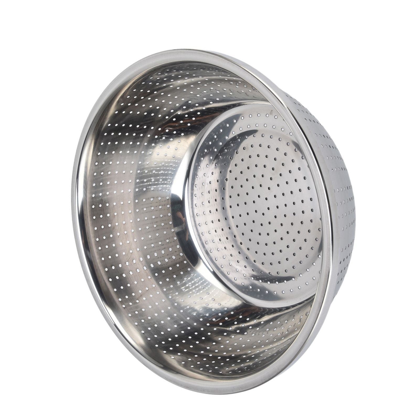 Vegetable Washing Basket Rustproof Multifunction Stainless Steel Colander for Kitchen Household Silver30cm V1294-YM0523-3118220035717
