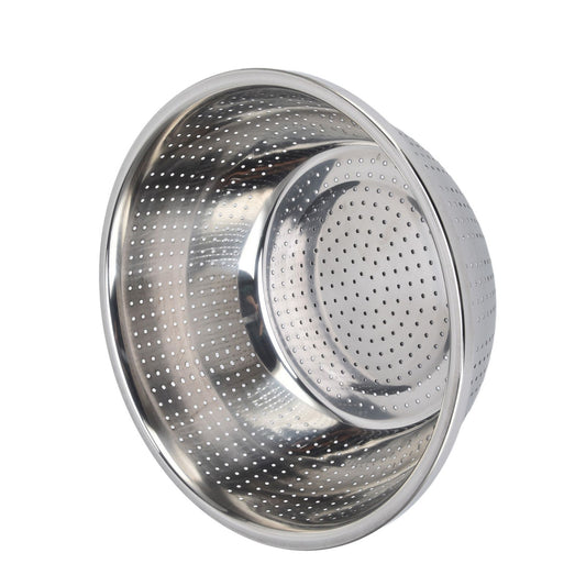 Vegetable Washing Basket Rustproof Multifunction Stainless Steel Colander for Kitchen Household Silver30cm V1294-YM0523-3118220035717