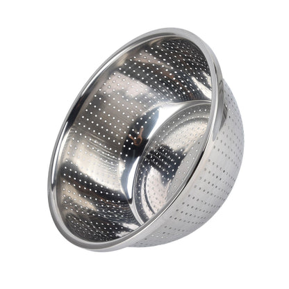 Vegetable Washing Basket Rustproof Multifunction Stainless Steel Colander for Kitchen Household Silver30cm V1294-YM0523-3118220035717