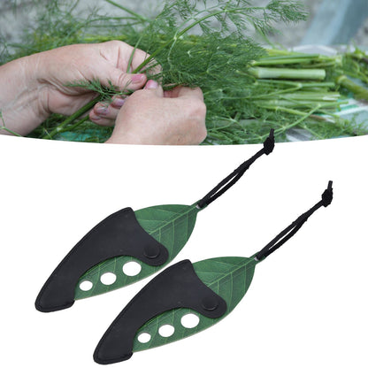 Herb Stripper Multifunctional 9 Holes Stainless Steel Vegetable Leaf Remover with Protective Holder V1294-YM0523-3118220036211
