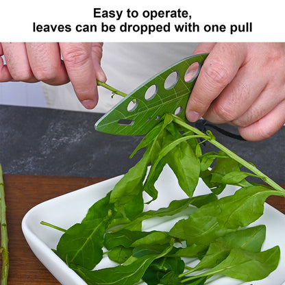 Herb Stripper Multifunctional 9 Holes Stainless Steel Vegetable Leaf Remover with Protective Holder V1294-YM0523-3118220036211
