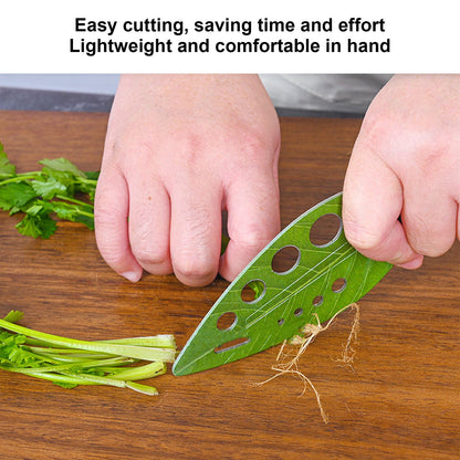 Herb Stripper Multifunctional 9 Holes Stainless Steel Vegetable Leaf Remover with Protective Holder V1294-YM0523-3118220036211