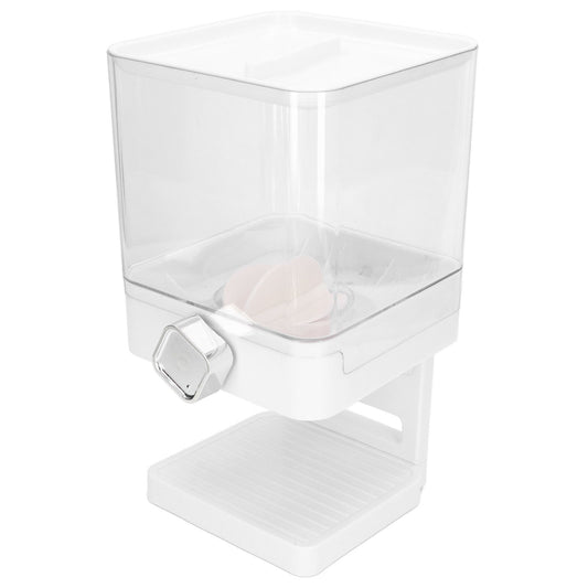 Cereal Dispenser 17.5oz Capacity Single Grid Grain Dispenser Transparent Plastic Food Dispenser for All Kinds V1294-YM0523-3118220037911