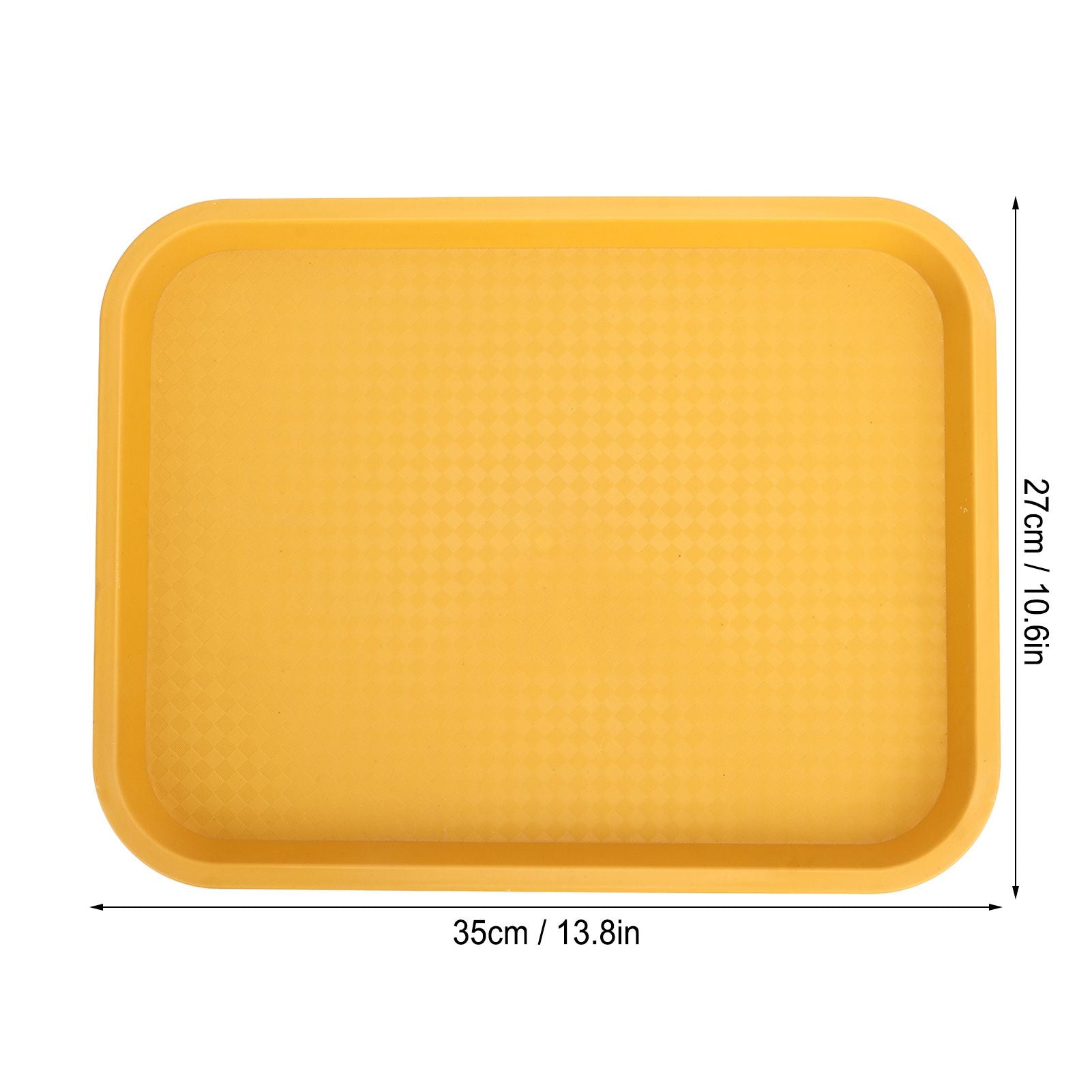 Fast Food Tray PP Rectangular Thick Slip Resistant Multi Purpose Food Service Tray for Restaurant V1294-YM0523-3118220038111