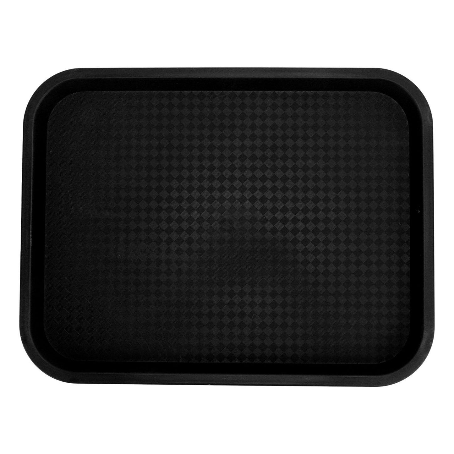 Fast Food Tray PP Rectangular Thick Slip Resistant Multi Purpose Food Service Tray for Restaurant CanteenBlack V1294-YM0523-3118220038112