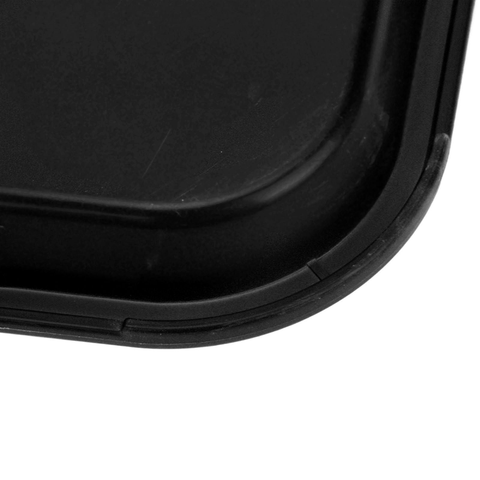 Fast Food Tray PP Rectangular Thick Slip Resistant Multi Purpose Food Service Tray for Restaurant CanteenBlack V1294-YM0523-3118220038112