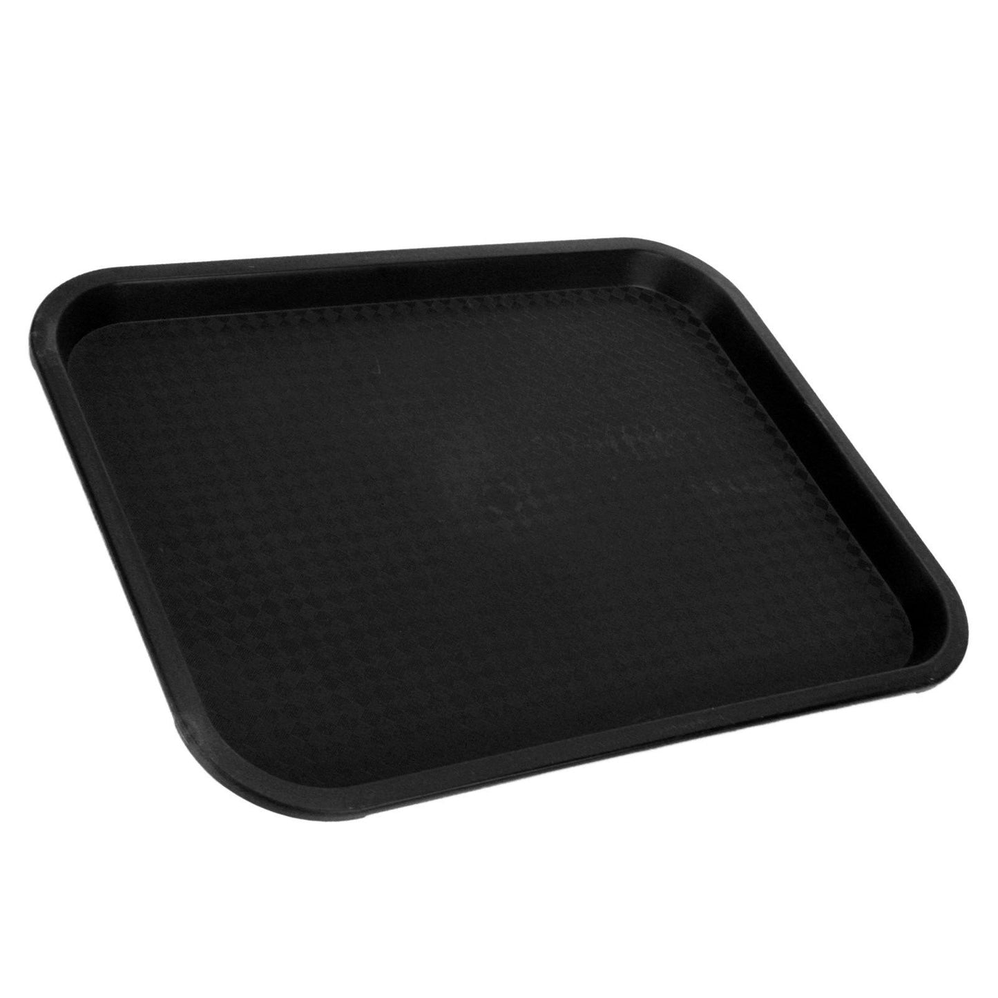 Fast Food Tray PP Rectangular Thick Slip Resistant Multi Purpose Food Service Tray for Restaurant CanteenBlack V1294-YM0523-3118220038112