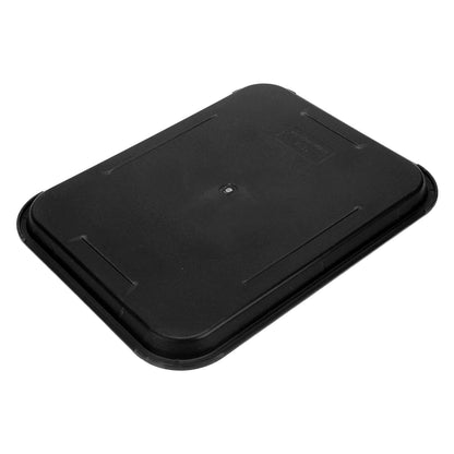 Fast Food Tray PP Rectangular Thick Slip Resistant Multi Purpose Food Service Tray for Restaurant CanteenBlack V1294-YM0523-3118220038112
