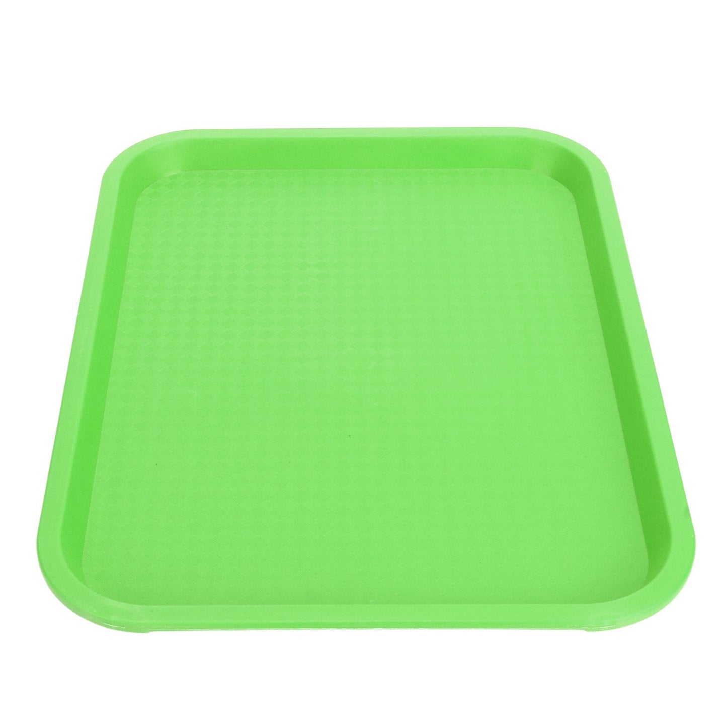Fast Food Tray PP Rectangular Thick Slip Resistant Multi Purpose Food Service Tray for Restaurant CanteenGreen V1294-YM0523-3118220038113