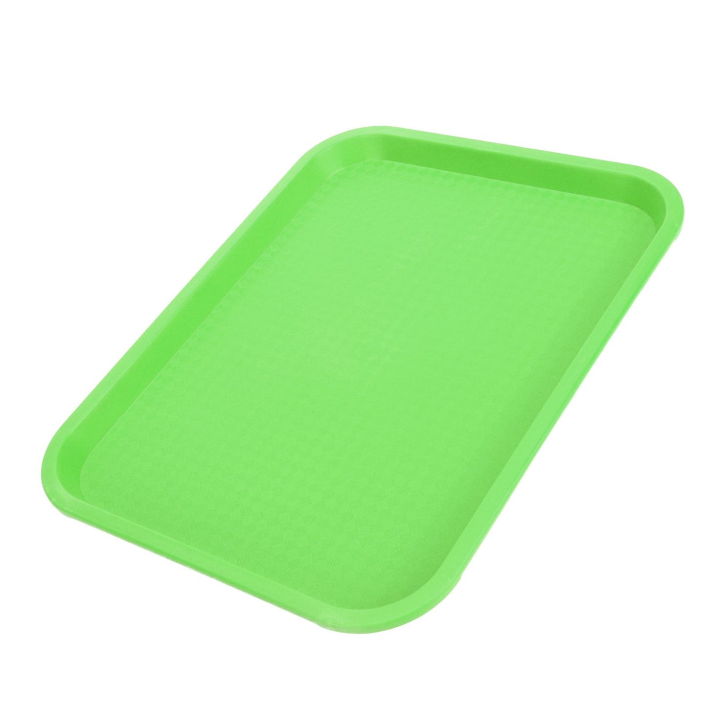 Fast Food Tray PP Rectangular Thick Slip Resistant Multi Purpose Food Service Tray for Restaurant CanteenGreen V1294-YM0523-3118220038113