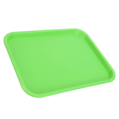 Fast Food Tray PP Rectangular Thick Slip Resistant Multi Purpose Food Service Tray for Restaurant CanteenGreen V1294-YM0523-3118220038113