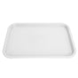 Fast Food Tray PP Rectangular Thick Slip Resistant Multi Purpose Food Service Tray for Restaurant CanteenWhite V1294-YM0523-3118220038114