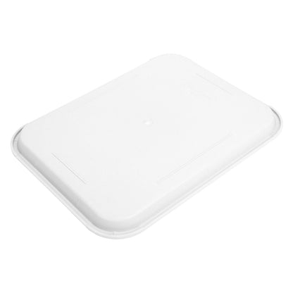 Fast Food Tray PP Rectangular Thick Slip Resistant Multi Purpose Food Service Tray for Restaurant CanteenWhite V1294-YM0523-3118220038114