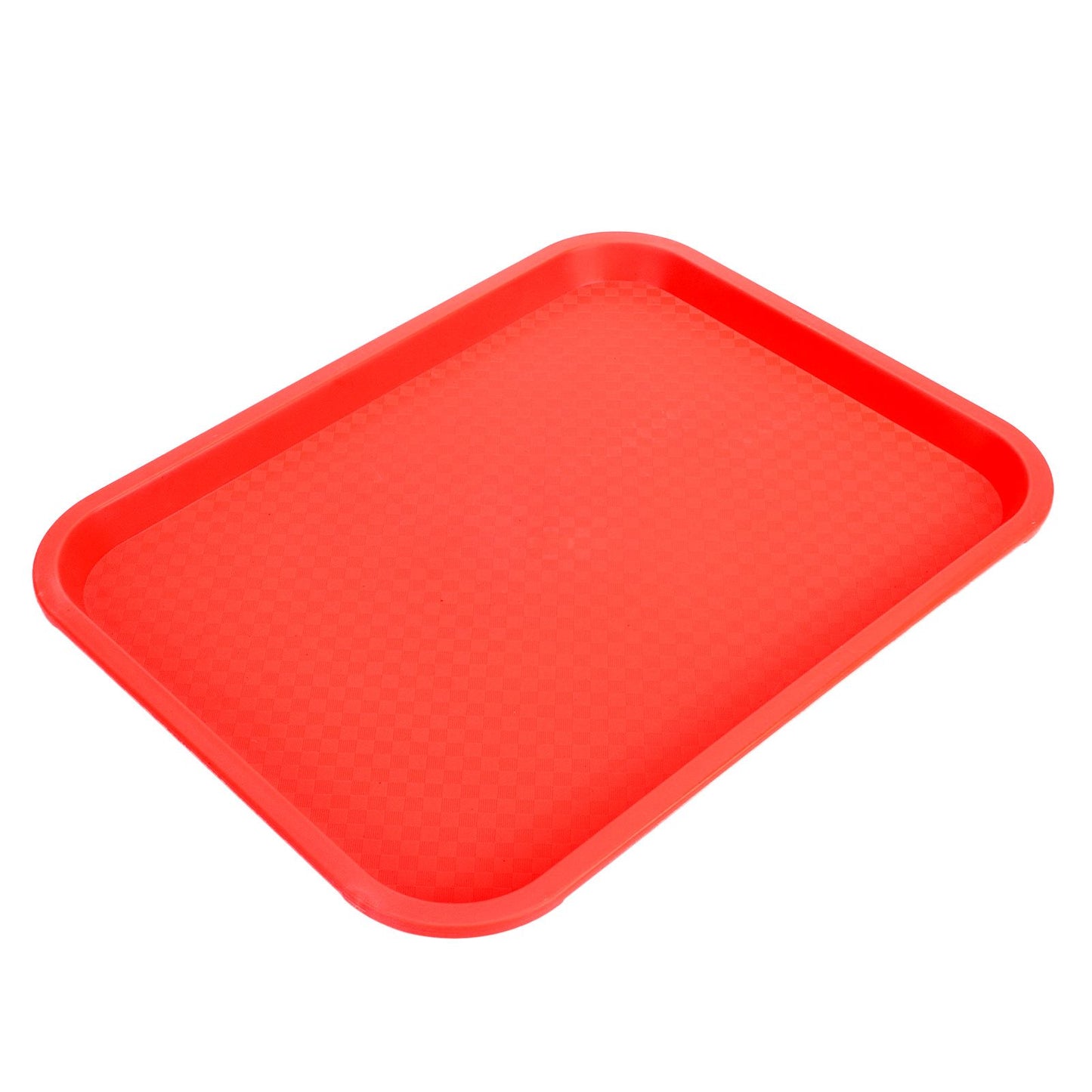 Fast Food Tray PP Rectangular Thick Slip Resistant Multi Purpose Food Service Tray for Restaurant CanteenRed V1294-YM0523-3118220038115