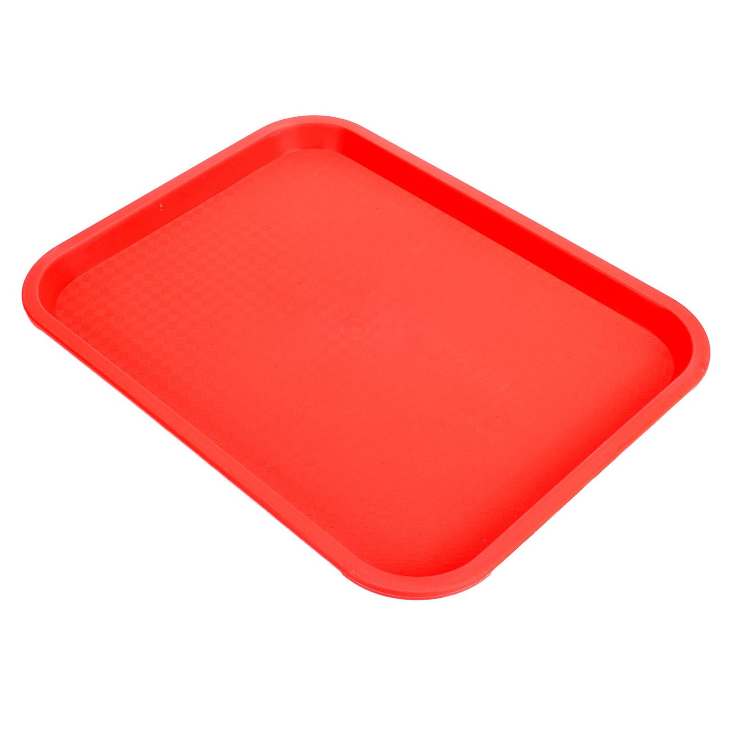 Fast Food Tray PP Rectangular Thick Slip Resistant Multi Purpose Food Service Tray for Restaurant CanteenRed V1294-YM0523-3118220038115