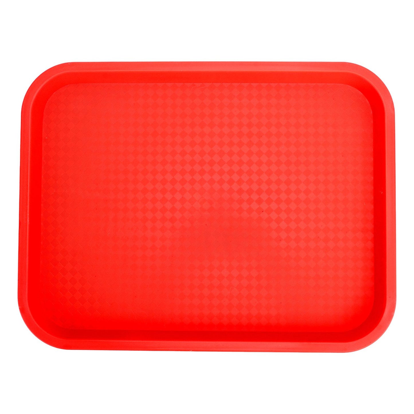 Fast Food Tray PP Rectangular Thick Slip Resistant Multi Purpose Food Service Tray for Restaurant CanteenRed V1294-YM0523-3118220038115