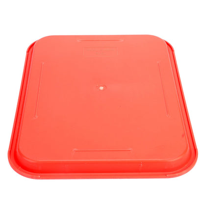 Fast Food Tray PP Rectangular Thick Slip Resistant Multi Purpose Food Service Tray for Restaurant CanteenRed V1294-YM0523-3118220038115