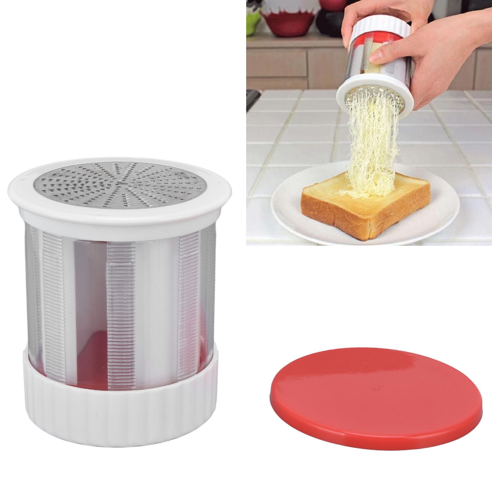 Cheese Grater Home Kitchen Portable Plastic Stainless Steel Fruits Vegetables Butter Shredder V1294-YM0523-3118220038411