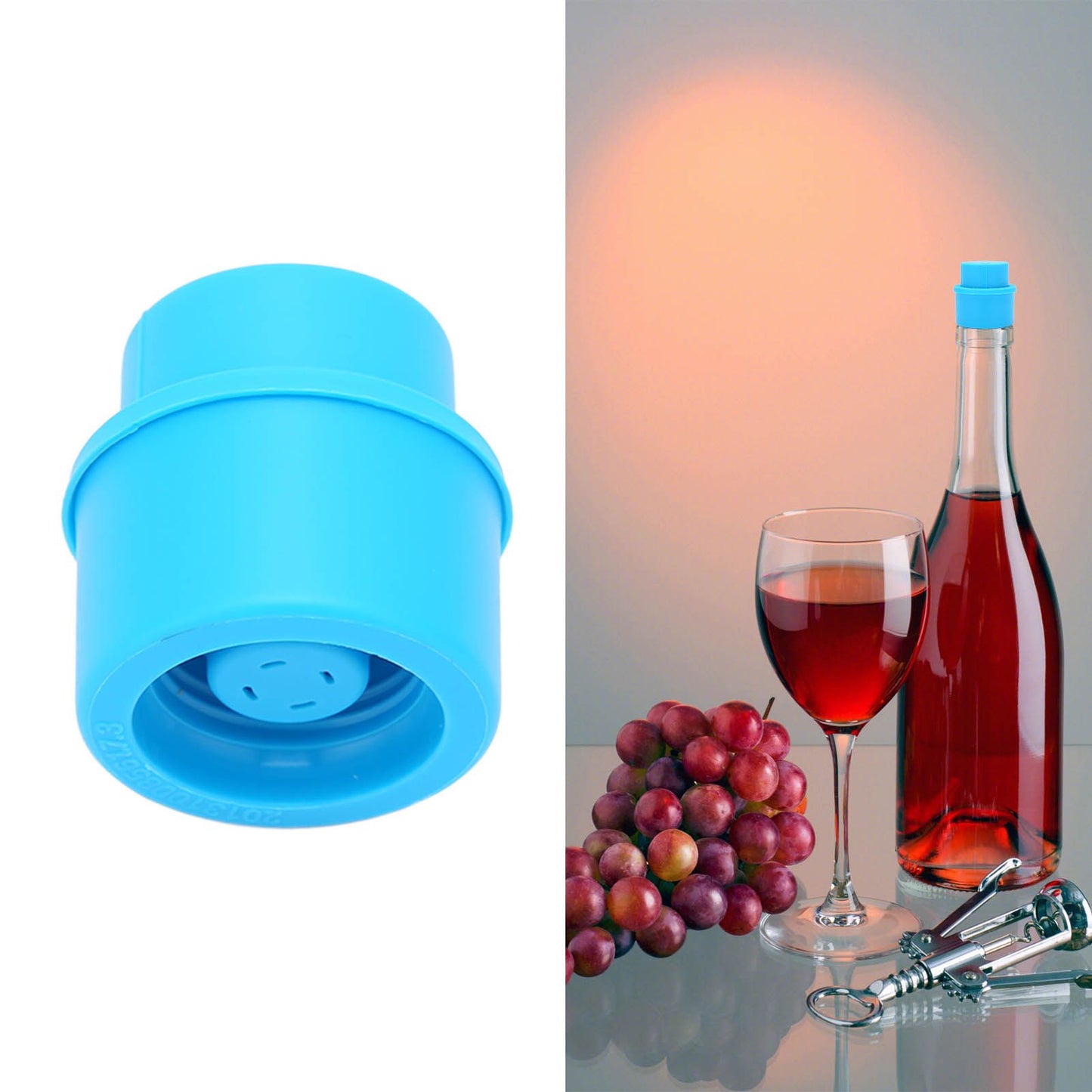 Soda Bottle Stopper Carbonated Drink Keeper Portable Carbon Dioxide Saver for Daily Use Blue V1294-YM0523-3118220039711
